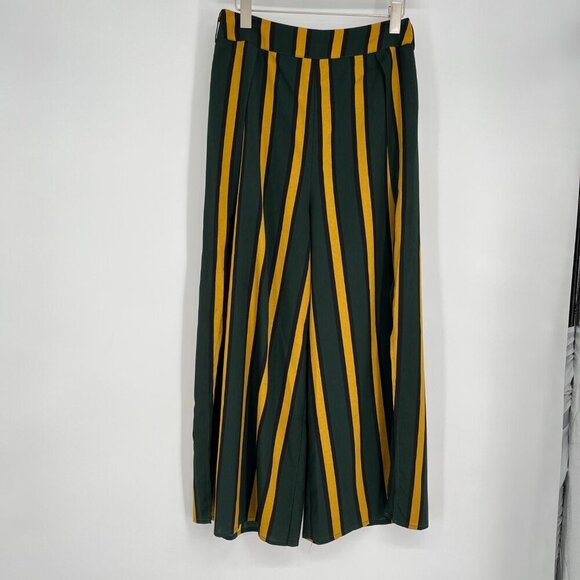 Shein Women's Striped Extra Wide Leg Pants Full Slit Size M - Picture 7 of 8